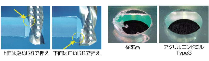 保護シート同時切削比較