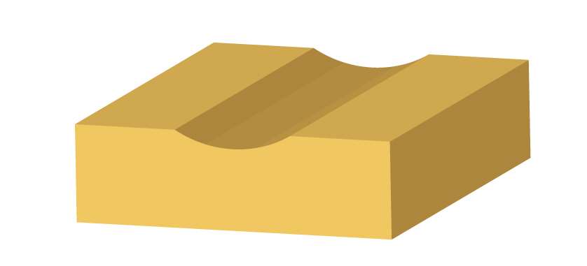 なぐり加工用エンドミル